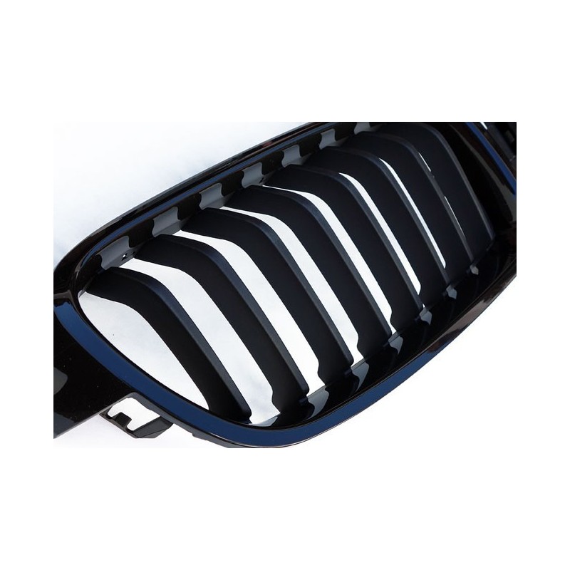 Grilles calandre BMW Serie 1 F20 11+ - Noir Brillant 